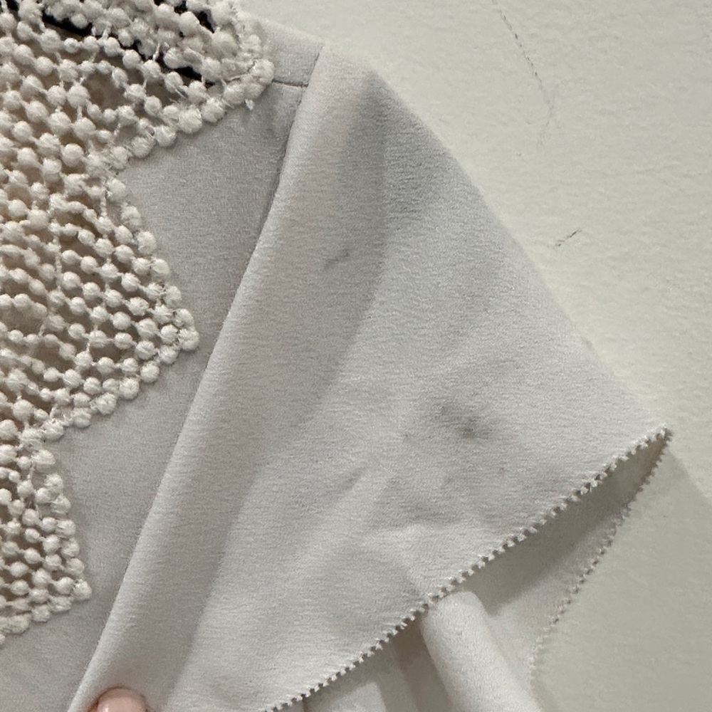 Rebecca Taylor White Beaded Blouse - Picture 5 of 6